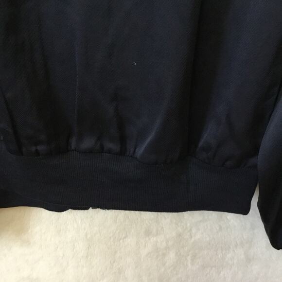 Navy Multicolor Stripe Detail Zip-Up Front Sports Jacket - Picture 13 of 16